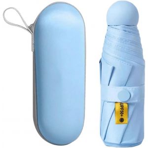 Mini Parapluie Pliant,Parapluie De Poche Portable,Parapluie Coupe-Vent Ultra-L&eacute;ger,6 C&ocirc;tes Parapluie Pliant Anti-Uv Compact Mini Parapluie De Poche Parapluie De Voyage Pour Homme Et Femme - Neuf