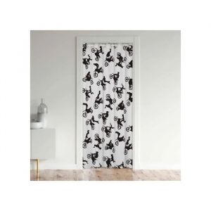 Rideau De Porte - Loussiesd Motocross - Microfibre Velours - Thermique Isolant - 86x203 Cm - Neuf