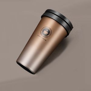Mug Isotherme 500ml,Tasse À Café, Thermos Café En Acier Inoxydable Avec Isolation À Double Paroi Couvercle Voiture, Étanche Tasse A The & Tasse Expresso Pour Le Bureau De Voyage - Neuf