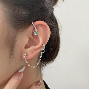 Kal-Boucles D'oreilles Serpent Boucles D'oreilles Serpent En Argent Boucles D'oreilles Serpent En Argent Boucles D'oreilles Chaine Pour Femmes Filles - Neuf