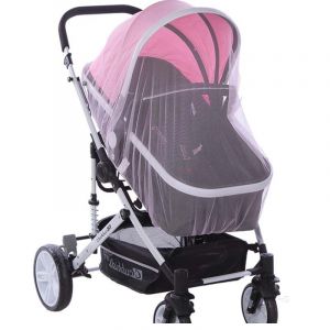 (Blanc)Moustiquaire Pour Poussette - 1pack Durable Poussette De Bébé Moustiquaire - Parfait Bug Net Pour Les Poussettes, Couffins, Berceaux, Playards, Pack N Joue Et Portable Mini Crèche - Neuf