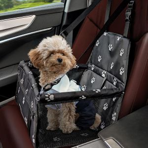 Dog Car Seat - Breathable And Washable Car Seat For Small Pets - Foldable Transport Box - Stable Size 40 X 32 X 24 Cm - Neuf