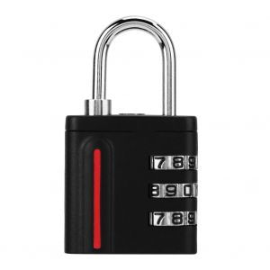 Cadenas TSA sans cle a combinaison de mot de passe a 3 chiffres pour bagages de voyage, valises, sacs, tiroirs - Neuf