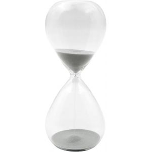 Checarzhn--No1-Sablier Gris De 10 Minutes, Mesures Claires Et Colorées, Verre De Sable Pour Enfants, Grand Verre Pour La Maison, Le Bureau, La Cuisine, Le Compte À Rebours, Le Jeu, Cadeau D'anniversa - Neuf