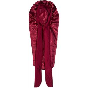 Jgd-Bonnet De Sommeil Bordeaux &iquest; Bonnet De Sommeil En Polyester Satin&eacute; Pour Femme Avec Attaches R&eacute;glables, Taille L Et Long Pour Tresses, Cheveux Boucl&eacute;s, Cheveux Longs, Sans Danger Pour La - Neuf