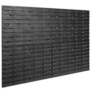 Panneau mural plastique &Eacute;tag&egrave;re murale 115 x 78 Bac gerbable Atelier Rails de support - Neuf