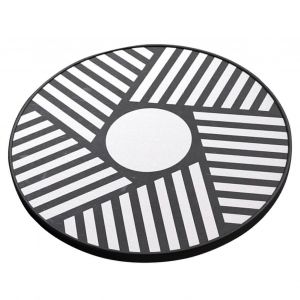 Planche D'equilibre En Bois, Musculation Abdominale, Antiderapante, Rotation A 360 Degres, Plate-Forme De Gym A Domicile, Noir Et Blanc - Neuf