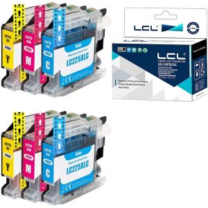 Cartouche D'Encre Compatible Lc225Xl Lc225 Lc225Xlc Lc225Xlm Lc225Xly (2Cyan 2Magenta 2Jaune) Remplacement Pour Brother Mfc-J4420Dw/J4620Dw/J4625Dw Dcp-J4120Dw, Mfc-J5320Dw/J5620Dw[ENC942197] - Neuf