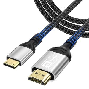 MEVRONISSHOP-C&acirc;ble Mini HDMI vers HDMI 3M,4K@60Hz C&acirc;ble mini hdmi,C&acirc;ble HDMI vers Mini HDMI Supporte UHD 3D HDR ARC,Compatible avec Raspberry Pi Zero Canon Nikon Cam&eacute;ra Tablette Projecteur Cam&eacute;scopes - Neuf