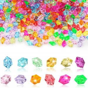 MDY-Gemmes Colorées, 300PCS Jouet de Gemme Acrylique de Diamant de Grande Taille, Diamants Acryliques Multicolores, Multicolore Acrylique Diamant Cristaux, pour Plage, Natation, Fête - Neuf