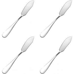 Oayew-Ensemble De 4 Couteau &Agrave; Beurre En Acier Inoxydable &iquest; Couteau &Agrave; Beurre Ergonomiques, Lavables En Machine Et Couteaux Adapt&eacute;s Pour Offrir En Cadeau.&iquest; - Neuf