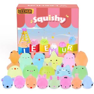 KAL-Squishy Fluorescent 30Psc Mini Squishy Kawaii Mochi Squishies Noctiluque Soft Squeeze Jouet Trop Mignon Animal Squishy Anti-Stress Récompense Cadeau Pour Enfant Fille, Style Et Couleur Aléatoires - Neuf