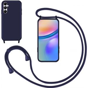 Kal-Coquepoursamsunggalaxya135g/A04saveccordon,Souplesiliconehousseavecbandoulièreennylon,Réglablelanyardcaseprotectioncomplètecoveretuiantichocprotection,Bleu - Neuf