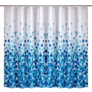 HJLIAN Rideau de douche en polyester epais, impermeable et resistant a la moisissure, avec crochets, 4# - Neuf