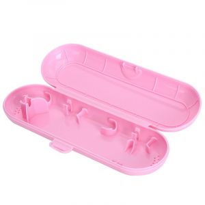 Étui De Voyage Rose En Plastique Pour Brosse À Dents Électrique De Rechange, Compatible Avec La Série Oral-B Pro - Neuf