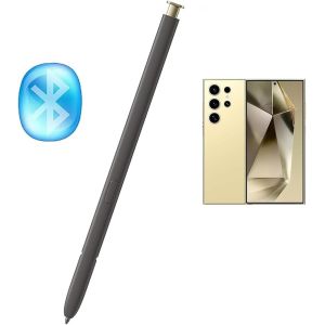 Galaxy S24 Ultra S Pen Avec Bluetooth Pour Samsung Galaxy S24 Ultra 5g Stylet Stylet De Remplacement Pour Samsung Galaxy S24 Ultra S Pen Us Version, Ej-Ps928byegus (Jaune Titane) - Neuf