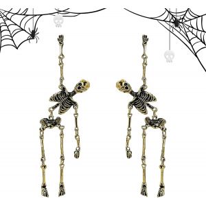 Chenquansarl-Boucle Oreille Halloween, Bijoux Halloween, Boucles D Oreilles Halloween, Accessoire Halloween Fille Boucles D'oreilles Tête De Mort Pour Les Jeux De Rôle D'halloween, Les Soirées À Thèm - Neuf
