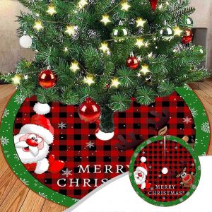 Jupe de sapin de No&euml;l, P&egrave;re No&euml;l am&eacute;ricain, d&eacute;coration de No&euml;l, compatible avec les offres de d&eacute;coration int&eacute;rieure - Neuf