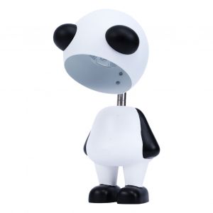 HJLIAN Chauffe-bougie noir et blanc, motif panda, mignon, elegant, romantique, en cire, lumiere orange, prise 220 V, prise CN, panda - Neuf