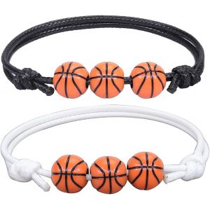 Kal-Bracelet Baseball, Bracelets Breloques Sport R&eacute;glables Couleurs For Basket Football Baseball Rugby Bracelet &Eacute;quipe Amiti&eacute; Inspirant Bijoux Sport Pour Dames S Gar&ccedil;ons - Neuf