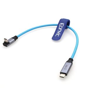 Câble Spiralé Tressé Usb De Type C 3.2 Gen 2 20 Go/S 100 W 4K 60 Hz Pour Iphone 15 Pro Max Plus, Tablettes Samsung Galaxy, Ordinateurs Portables, Appareils Photo Blackmagic Sony Fx[CAB9167206] - Neuf