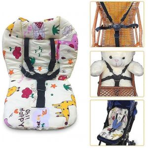 Coussin De Chaise Haute Et Bretelles,Coussin De Chaise Longue,Chaise Haute B&eacute;b&eacute; Rembourr&eacute;e - Neuf