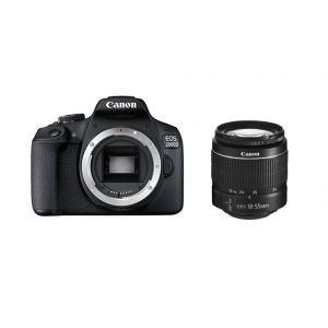 CANON EOS 2000D reflex 24.1 mpix Black + objectif KIT EF-S 18-55mm F3.5-5.6 III - Neuf