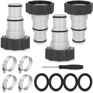 CHECARZHN--NO1-4Pcs Adaptateur Tuyau Piscine, Adaptateur Pour Piscine Intex, Adaptateurs De Tuyau De 32/38 Mm, Adaptateur Piscine, Adaptateur De Pompe Pour Kits De Piscine - Neuf