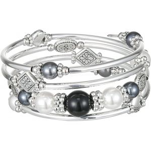 Tianyi-Bracelet En Perles Argent Pour Femmes Bracelet Enveloppant En Pierre Multicouches Un Cadeau De Bijoux Fantaisie Pour Maman Le Jour De Thanksgiving - Boîte Cadeau - Neuf