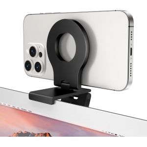 Support Cam&eacute;ra De Continuit&eacute;,Support Magn&eacute;tique &Agrave; Angle R&eacute;glable Pour T&eacute;l&eacute;phone Portable Et Webcam Pour Iphone 16 15 13 14 12,Mag-Safe Case,Imac&macbook Macos 13 Ventura,Facetime,Streaming - Neuf