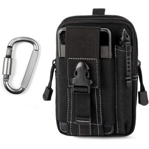 Sac Tactique Ceinture,Sacoche Ceinture Molle Edc 1000d/ Sac Multifonctionnel Avec Un Mousqueton Pour Cyclisme,Randonn&eacute;e,Alpinisme Course Sports Ext&eacute;rieurs.[Q18] - Neuf