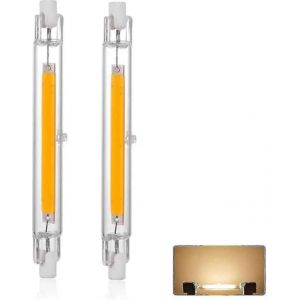 Ampoule Led R7s 118 Mm 30 W &Agrave; Intensit&eacute; Variable, Blanc Chaud 3 000 K, 3 000 Lm, Lin&eacute;aire, Remplace Une Lampe Halog&egrave;ne J118 300 W, 360 &deg; [R&eacute;duction ! Nouveau - 2 Pi&egrave;ces - Neuf