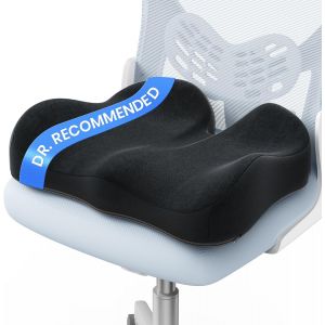 Ulteronixshop-Coussin Coccyx, Ergonomique Assise en Mousse &agrave; M&eacute;moire pour Soulager la Pression et Le Inconfort des Hanches, du Coccyx et de la Sciatique, pour Chaise de Bureau, Fauteuil Roulant et Vo - Neuf