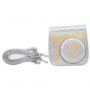 Etui de protection vintage en cuir PU pour appareil photo Instax Mini 8/8+/9 (argente) - Neuf