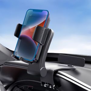 Checarzhn--No1-Support De Téléphone De Voiture Pour Tableau De Bord, Rotation À 360 Degrés, Support De Téléphone Multifonctionnel À Clip Compatible Avec Les Smartphones De 4 À 7 Pouces. - Neuf