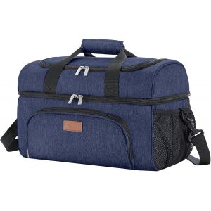 Grand Sac Isotherme, 48 Canettes, Lunch Bag Isotherme L&eacute;ger Et Portable, Double Couche Pour Le Pique-Nique, La Plage, Le Travail, Les Voyages - Neuf