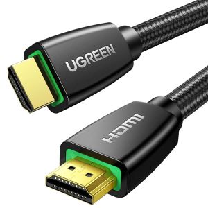 Tye-C&acirc;ble Hdmi 4k Ultra Hd Cordon 2.0 Haute Vitesse Par Ethernet En Nylon Tress&eacute; Supporte 3d Hdr Retour Audio Compatible Avec Ps5 Ps4 Ps3 Lecteur Blu Ray Xbox 360 Pc Ampli Tv &Eacute;cran (5m) - Neuf