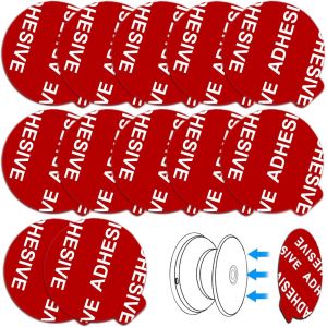 Lot de 12 adh&eacute;sifs de rechange &agrave; tr&egrave;s haute adh&eacute;rence compatibles avec base de montage de douille pour prise en main et support pliables, support de t&eacute;l&eacute;phone de voiture, autocollants muraux en mousse - Neuf