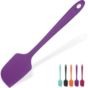 Eryi-Grande Spatule Silicone De 35.6cm: 315¿ Résistant À La Chaleur Maryse Grattoir Flexible Et Antiadhésif, Ustensile De Cuisine Pour La Cuisson Pour Mélanger Remuant Raclant (Mauve) - Neuf