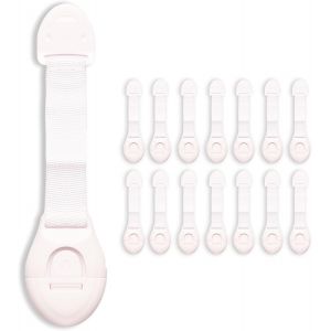 Kalanka-14 Pièces Bloc Tiroir Securite Bebe, Securite Bebe, Bloqué Porte Sécurité Enfant, Fermeture Placard, Securite Fenetre Enfant, Convient Aux Tiroirs, Tiroirs De Sécurité Pour Enfants - Neuf
