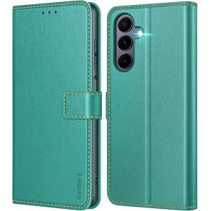 JGD-Coque pour Samsung Galaxy A16 4G/5G, [Housse en Cuir PU Premium] [Etui &agrave; Rabat] [Pochette de Portefeuille], &Eacute;tui de Protection pour Samsung Galaxy A16 4G/5G - Sarcelle - Neuf