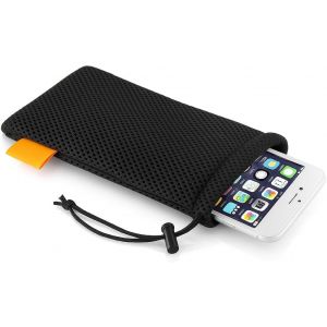 Housse Universelle Pour Téléphone Portable En Maille Nylon 18,5 X 9 Cm - Housse Pour Smartphone Standard Jusqu'À 6,5 Pouces - Accessoires De Téléphone Portable - Pochette Pour Écou[CAR780191] - Neuf