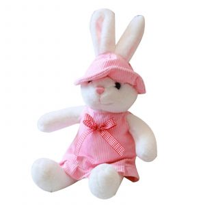 Lapin En Peluche, Lapin En Peluche, Couple De Lapins, Poupée Endormie Pour Tout-Petits, Poupée Réconfortante, Jouet Agréable, Jouet De Sommeil, Rose, L-M-Rose - Neuf