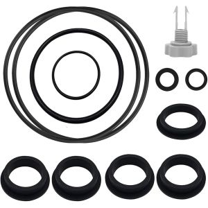Joints Toriques en Caoutchouc,12 Pi&egrave;ces Soupape de D&eacute;charge d'air,Accessoires de Piscine,Pi&egrave;ces de Rechange,Kit de R&eacute;paration,Joints toriques de Rechange,pour Pompe &agrave; Filtre &agrave; Sable - Neuf