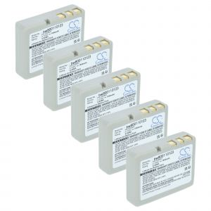 vhbw 5x Batterie compatible avec Casio IT600, IT300, IT-800RGC-65D, IT-800, IT-300, IT-600 scanner de code-barre POS (1850mAh, 3,7V, Li-ion) - Neuf