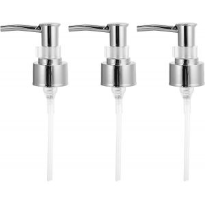 KAL-Pompe Distributrice Dorée Pour Flacon À Pompe, Flacon De Parfum, Shampoing Et Après-Shampooing, Buse Pour Savon, Lotion, Huile De Massage, Bouteille De Remplacement De (Silber) - Neuf