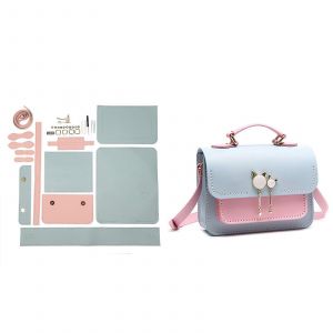 Sac à main en cuir Trousse d'Artisanat, SIMILI Cuir, fait à la Main, des Sacs à Bandoulière pour les Femmes et les Filles, Cadeau d'Anniversaire, Taille unique - Neuf