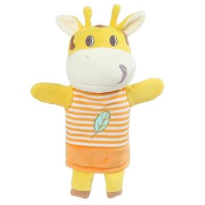 Marionnettes &agrave; main, ensemble de jouets de f&ecirc;te pour enfants et b&eacute;b&eacute;s, marionnettes de ferme en peluche douce pour enfants, tout-petits, gar&ccedil;ons et filles-Girafe - Neuf
