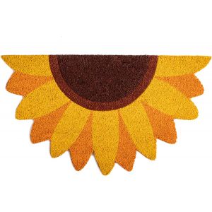 Subzonal-Fisura - Tapis D'entr&eacute;e En Forme. Paillasson En Noix De Coco Avec Support Antid&eacute;rapant En Pvc. Dimensions : 70 X 40 Cm. (Tournesol, Jaune) - Neuf