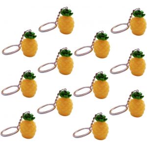12 Pièces Porte-Clés Fruits En Résine Portefeuilles En Métal Pour Femmes Portefeuilles Pour Hommes Porte-Clés Hommes Porte-Clés Pendentif Ananas Mignon Gâteau Accessoires - Neuf